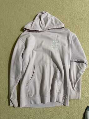 Anti Social Social Club Fuzzy Light Pink Interior Hoodie